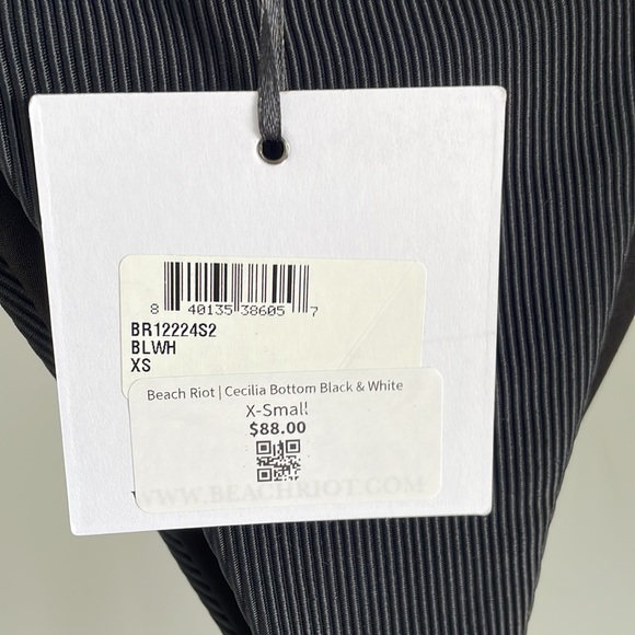 Beach Riot Cecilia Bottom Black and White - Picture 5 of 7